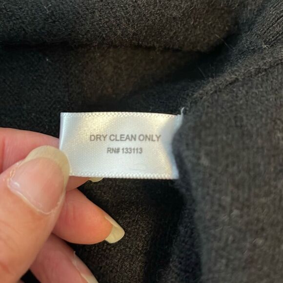 Lisa Todd Womens Cashmere Neon Orange Pink Zigzag Crew Neck‎ Sweater Black Sz XL - Picture 7 of 9